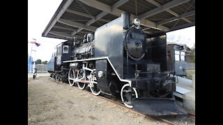 Trains at the kid's park