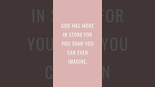 GOD HAS MORE IN