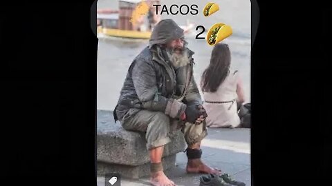 👮‍♂️HOMELESS 👮‍♂️GETS CHARGED FOR 2 TACOS🌮 🌮 . in different way