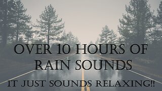 Relaxing Rain Sounds - Over 10 Hours to Help You Sleep FAST - Black Screen