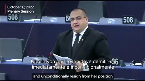 EURODEPUTADO CHRISTIAN TERHES PEDE A DEMISSÃO DE URSULA VON DER LEYEN