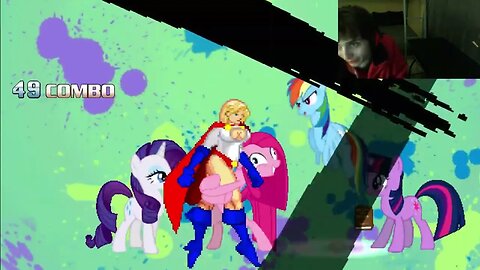 My Little Pony Characters (Twilight Sparkle, Rainbow Dash, And Rarity) VS Power Girl In A Battle