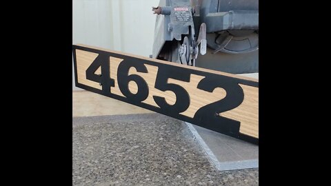 Double Sided Metal Address Sign on Choice of Oak or Redwood