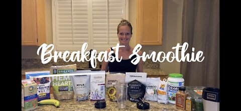 Best Breakfast Smoothie - Healthy - Full until Lunch! - WFPB