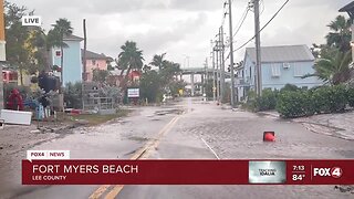 The town of Fort Myers Beach see's effects of Hurricane Idalia