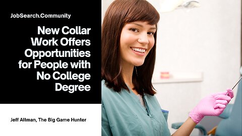 New Collar Work Offers Opportunities for People with No College Degree