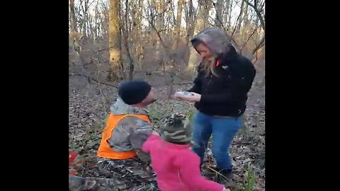 Boyfriend Pulls Off Surprise Marriage Proposal In The Middle Of The Woods