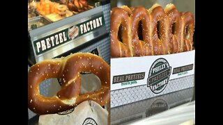 CHEESESTEAK PRETZELS! Philly Pretzel Factory Re-opens In Arizona - ABC15 Digital