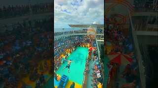 Belly Flop Competition at Sea! 😂😂 #shorts #cruise #viral