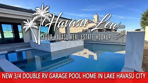 New Construction Double RV Garage Pool Home in Lake Havasu 1655 Linda Dr MLS 1022519