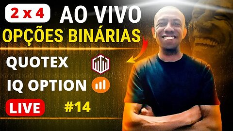 OPÇÕES BINÁRIAS AO VIVO | Operando na Corretora Quotex.io | IQ OPTION #14