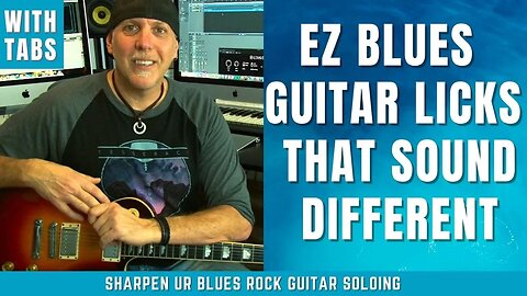 EZ Blues Guitar Licks that sound different - WHY? - add outside notes