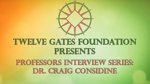 Professors Interview Series: Dr. Craig Considine