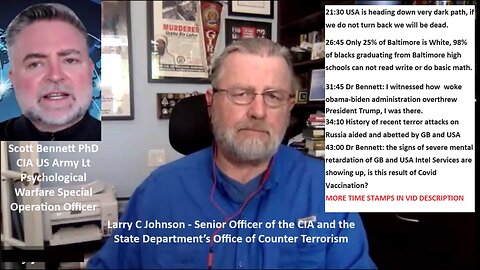 Bennett CIA w/Johnson CIA: Signs of severe mental retardation of GB/USA Intel Services showing up, is this result of CV19 Vax?