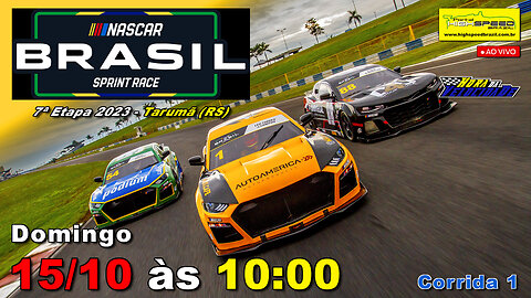 🔴 NASCAR BRASIL SPRINT RACE | Corrida 1 | 7ª Etapa 2023 | Tarumã (RS) | Ao Vivo