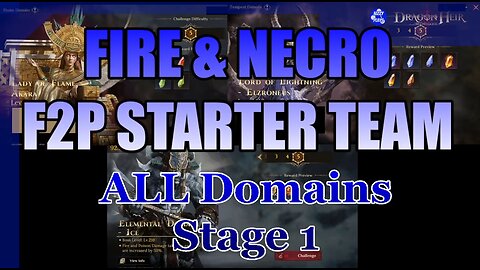 🔥🔥Season 2 F2P Fire & Necro Stater Team - for Elemental Domains 🔥🔥 Dragonheir Silentgods