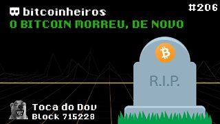 O Bitcoin morreu - de novo