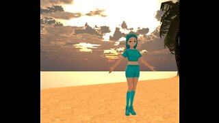 Anime MMD Beach Sunset [Custom Model!] Sapphirina!