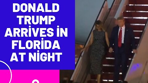 Is This From Yesterday? Please Read Description Below - Donald Trump Arrives In Florida At Night