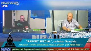 LIVE – TV NEWS BUZAU – "RAPORT SPECIAL", cu Iulian Gavriluta. "23 august - o istorie controversata.