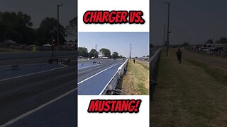 Dodge Charger vs. Ford Mustang Drag Race! #shorts