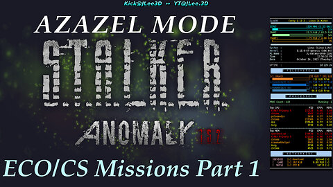 Stalker Anomaly ⧏ Azazel Mode ⧐ ECO/CS Missions Part 1 ↥ No Commentary