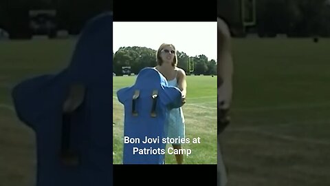 Bon Jovi stories @ Pats Camp #shorts #BonJovi #Patriots