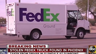 FedEx truck recovered after carjacking