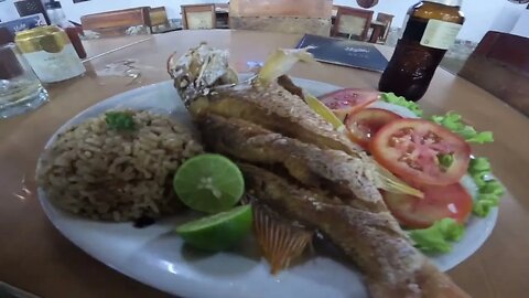 taste test real streets Santa Marta Colombia this fish 10/10 bro