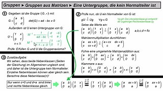 Gruppen ►Untergruppe ist kein Normalteiler (Beispiel mit Matrizen)