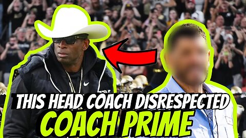 Coach Prime DISRESPECTED AGAIN By This Head Coach