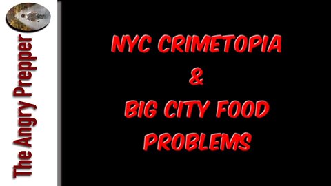 NYC Crimetopia & Big City Food Problems