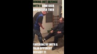 DEFENDING YOURSELF WHILE SEATED DINING OUT