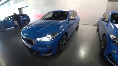 Misano Blue BMW X2 M35i with Cerium Gray M Performance exclusive detail. M sports seats [4k]