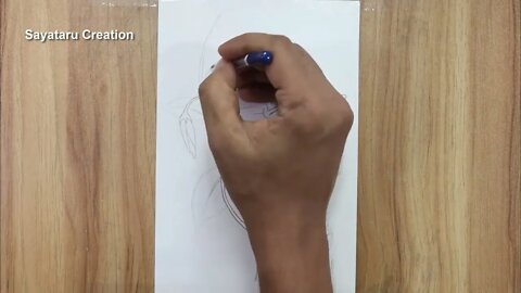 How to draw a hibiscus flower step by step pencil sketch