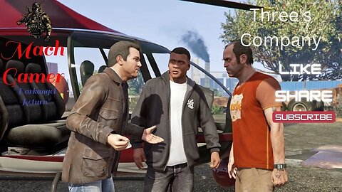 GTA 5 Three's Company Trevor, Michael and Franklin Meetup for FIB Mission