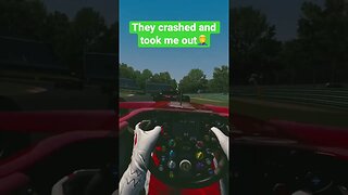 Who’s At Fault For This Crash? #shorts #assettocorsa #simracing #vr #f1 #forzahorizon5 #crash #race