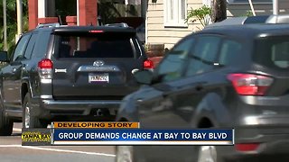 Pedestrian safety group demands safety changes to Bay to Bay Blvd.