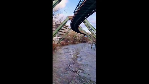 Suspension train in Wuppertal Germany