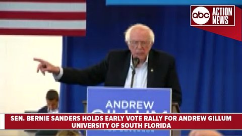 Bernie Sanders holds rally for Andrew Gillum