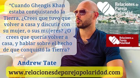 Frases de Andrew Tate sobre Gengis Khan, acerca de conquistar el mundo