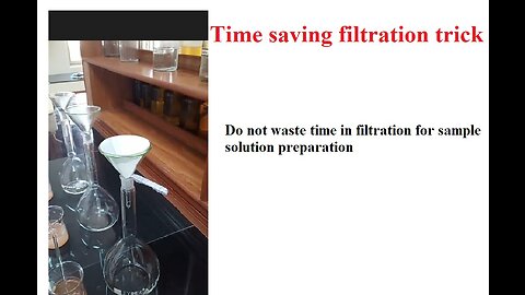 Filtration shortcut for preparation of sample solution