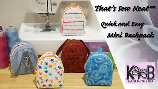 Sewing Project Tutorial - Quick and Easy Mini Backpack