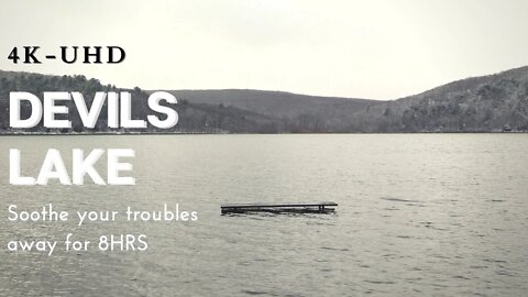 Devils lake windy rippling water ambience | Help with sleep disorders & tinnitus, ptsd, healing