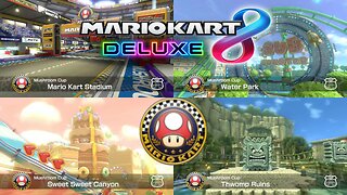 Mario Kart 8 Deluxe 150cc Mushroom Cup 150cc Playthrough (Nintendo Switch)