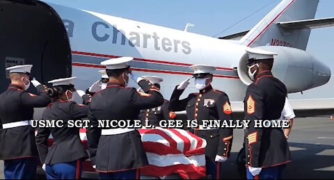 US MARINE CORPS SERGEANT NICOLE L. GEE IS FINALLY HOME