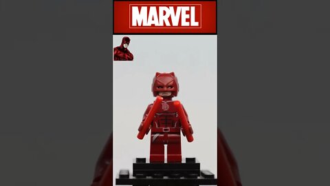 Daredevil Minifigure Marvel review 360 - LEGO unofficial #shorts