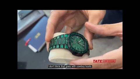 Andrew Tate Buys An Emerald Watch to Flex on Luke