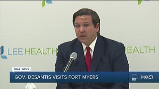 Here's what Gov. DeSantis talked about in his Fort Myers visit