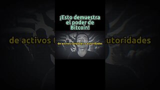 ¡Esto demuestra el poder de #Bitcoin ! #criptomonedas